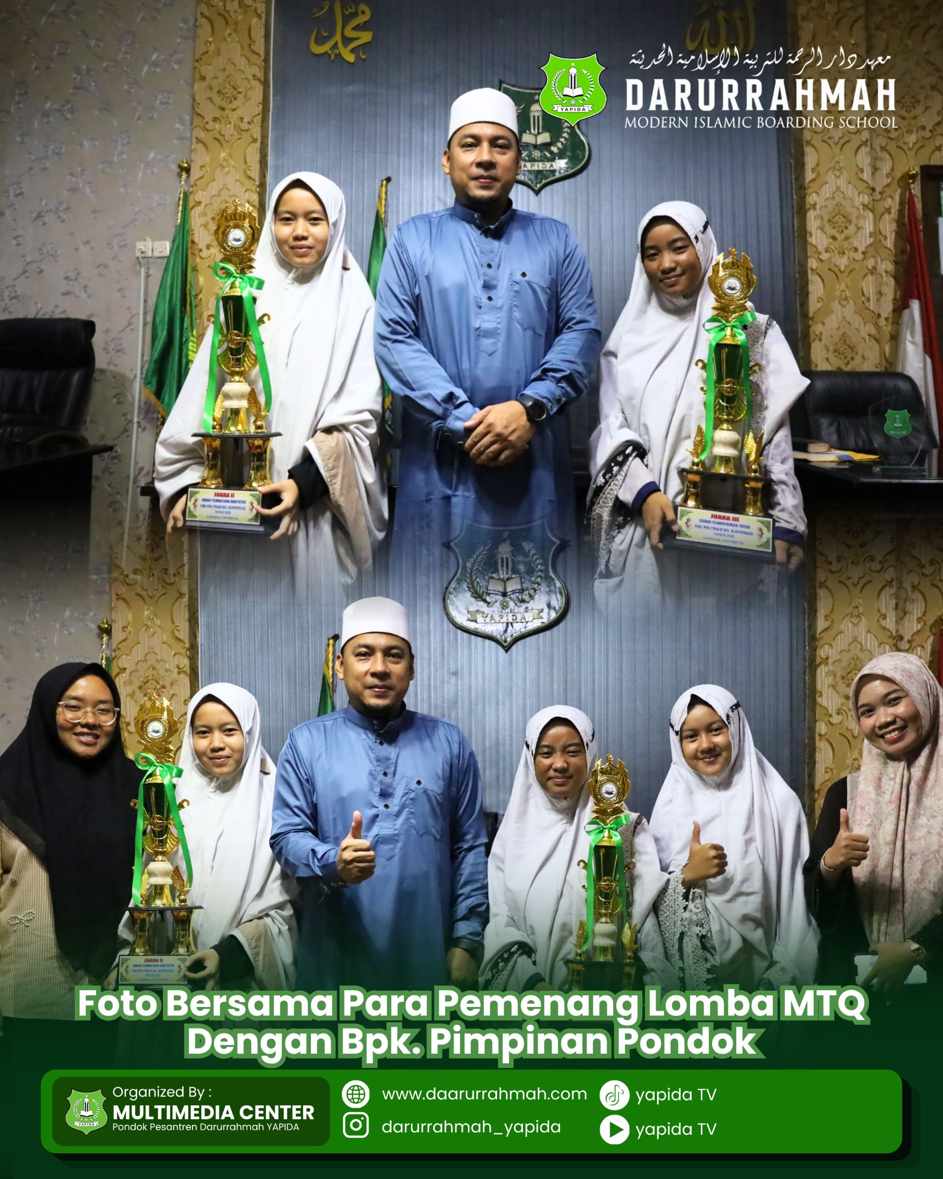 Santri Darurrahmah Raih Juara MTQ di Klapanunggal Bogor